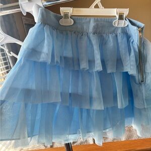 Altar'd State Blue Bubble Mini Skirt